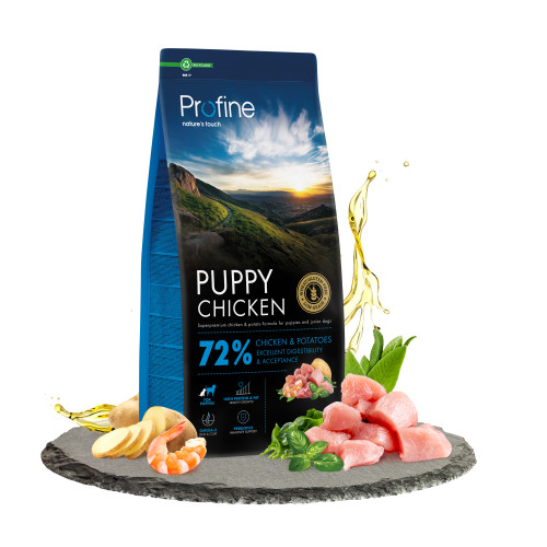 Сухой корм Profine Puppy Chicken and Potatoes для щенков всех пород, с курицей и картофелем, 12 кг