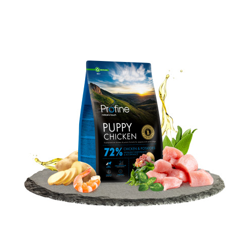 Сухой корм Profine Puppy Chicken and Potatoes для щенков всех пород, с курицей и картофелем, 3 кг