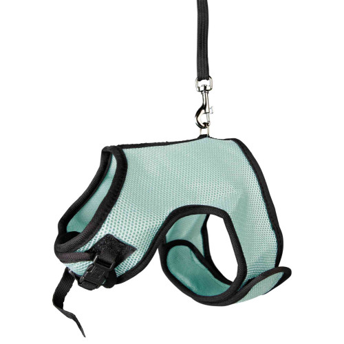 Шлейка з повідцем Trixie Soft для великого кролика, нейлон, XL: 25-40 см (кольори в асортименті)