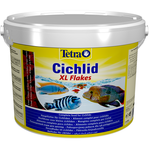Корм Tetra Cichlid XL Flakes для рибок великих цихлід пластівці 10 л/ 1,9 кг