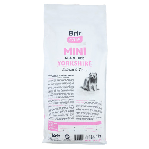 Сухий корм Brit Care GF Mini Yorkshire для йоркширських тер`єрів, з лососем та тунцем, 7 кг
