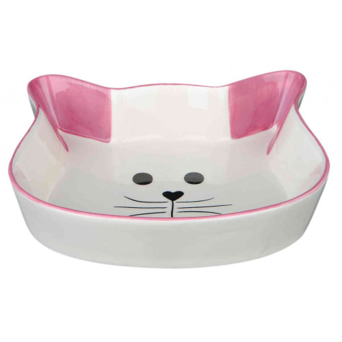 Миска Trixie для котів, у формі котячої мордочки, керамічна, 12 см, 250 мл