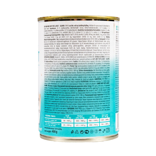 Вологий корм Brit Care Pate & Meat для собак, з лососем, 400 г
