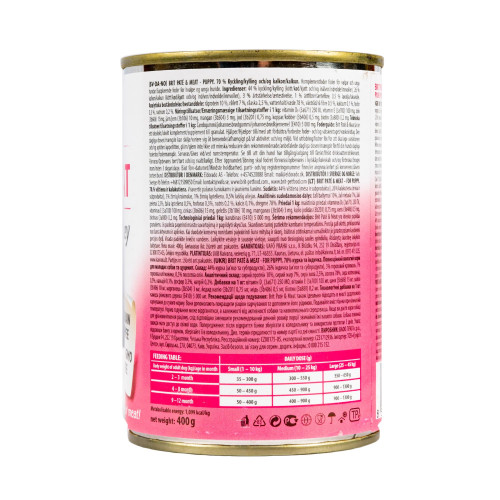 Вологий корм Brit Care Pate & Meat для цуценят, з куркою та індичкою, 400 г
