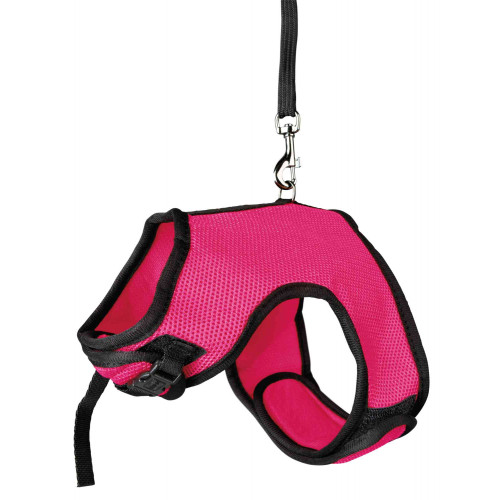 Шлейка з повідцем Trixie Soft для великого кролика, нейлон, XL: 25-40 см (кольори в асортименті)
