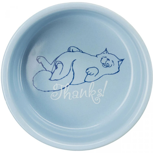 Миска Trixie Thanks for Service для кошек, керамическая, 11 см, 300 мл