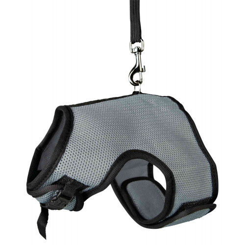 Шлейка з повідцем Trixie Soft для великого кролика, нейлон, XL: 25-40 см (кольори в асортименті)