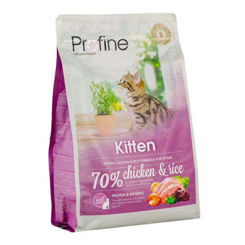 Сухий корм Profine Kitten для кошенят, з куркою та рисом, 2 кг