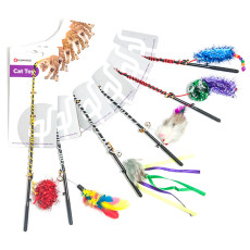 Іграшка для кішок Karlie - Flamingo Fishing - Rod, удочка-дразнилка з іграшкою, 5х60 см