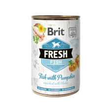 Консерва Brit Fresh Fish/Pumpkin для собак с рыбой и тыквой, 400 г