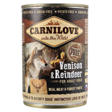 Вологий корм Carnilove Venison & Reindeer для собак, м`ясо північного оленя, 400 г