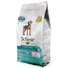 Сухий Schesir Dog Large Puppy корм для цуценят великих порід з куркою, 12 кг
