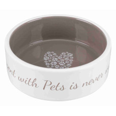 Миска Trixie Pet`s Home для собак, керамічна, 16 см, 800 мл (бежева)