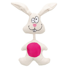 Игрушка Trixie Кролик с пищалкой для собак, 29 см (текстиль)
