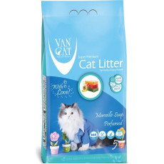 Бентонітовий наповнювач VanCat Marseille Soap для туалету, 5 кг