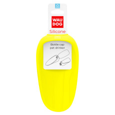 Поїлка-насадка на пляшку Waudog Silicone, 165х90 мм, жовта