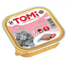Паштет TOMi Shrimps для котов с креветками, 100 г