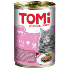 Консерва TOMi Veal для котів з телятиною, банка, 400 г