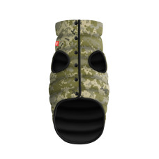 Курточка для собак WAUDOG Clothes, малюнок Мілітарі, M50, В 76-79 см, С 55-61 см