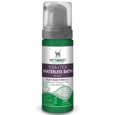 Миюча піна Vet`s Best Flea&Tick Waterless від блох, кліщів та москітів для котів, 147 мл