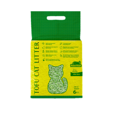 Соєвий наповнювач Хвостик Tofu Cat Litter Aloe Vera для котячого туалету, з ароматом алое віра, 2.6 кг (6 л)