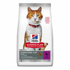Сухий корм Hill`s SP Feline Adult Sterilised Cat With Duck для стерилізованих котів з качкою, 10 кг