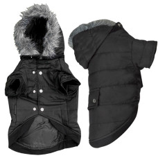Куртка з капюшоном Karlie-Flamingo Polar для собак, чорна, 34 см