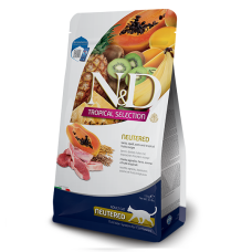 Низькозерновий сухий корм Farmina N&D Neutered Tropical Selection Lamb для стерилізованих котів з ягням та тропічними фруктами, 1,5 кг