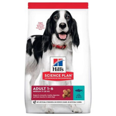 Сухой корм Hill`s Science Plan Adult Medium Breed для собак средних пород, с тунцем и рисом, 12 кг