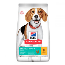 Сухой корм Hill`s SP Canine Perfect Weight Medium Breed для собак средних пород поддержка веса с курицей, 12 кг