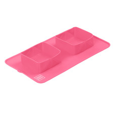 Миска складана Waudog Silicone, 385х230х50 мм, рожева