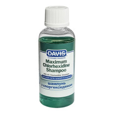 Шампунь Davis Maximum Chlorhexidine Shampoo с 4% хлоргексидином для собак и кошек заболеваниями кожи и шерсти, 50 мл