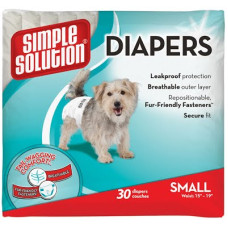 Гігієнічні підгузки Simple Solution Disposable Diapers Small для собак, маленькі, 30 шт