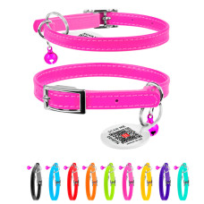 Нашийник CoLLaR GLAMOUR з гумкою для кішок (ширина 9мм, довжина 22-30см) рожевий