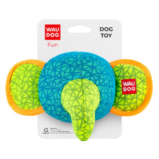 Игрушка для собак WAUDOG Fun, Слон, Ш 20 см, Д 14 см голубой