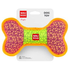 Іграшка для собак WAUDOG Fun, Кістка, Ш 20 см, Д 12 см рожевий