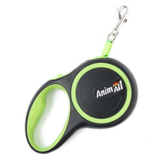 Повідець-рулетка AnimAll для собак вагою до 25 кг, 5 м, салатовий