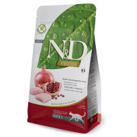 Беззерновий сухий корм Farmina N&D Grain Free Adult для дорослих котів, курка з гранатом, 300 г