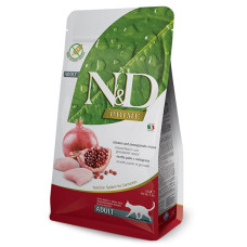 Беззерновий сухий корм Farmina N&D Grain Free Adult для дорослих котів, курка з гранатом, 10 кг
