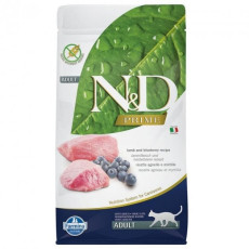 Беззерновий сухий корм Farmina Cat N&D Grain Free Adult для котів, ягня з чорницею, 1,5 кг