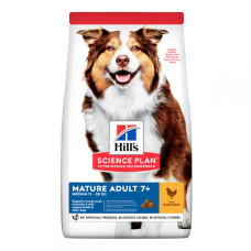 Сухий корм Hill`s SP Mature Adult 7+ Medium Breed для собак середніх порід зрілого віку з куркою, 14 кг