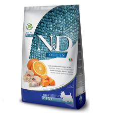 Cухий корм Farmina N&D Grain Free Ocean, Pumpkin & Orange Adult Mini з тріскою, гарбузом та апельсином, 800 г