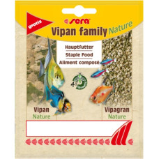 sera Vipagran Nature сухий корм для всіх акваріумних риб, які харчуються у середніх шарах води, гранули, 12 г