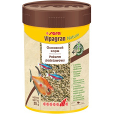 sera Vipagran Nature сухий корм для всіх акваріумних риб, які харчуються у середніх шарах води, гранули, 100 мл (30 г)