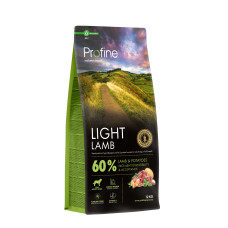 Cухой корм Profine Light Lamb and Potatoes для собак с избыточным весом, с ягнятиной и картофелем, 12 кг