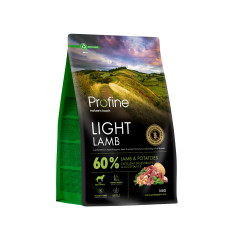 Cухой корм Profine Light Lamb and Potatoes для собак с избыточным весом, с ягнятиной и картофелем, 3 кг
