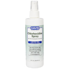 Спрей Davis Chlorhexidine Spray з 4% хлоргексидином для собак та котів із захворюваннями шкіри та шерсті, 237 мл