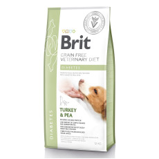 Сухой корм Brit GF VetDiet Dog Diabetes для собак, при сахарном диабете, с индейкой и горохом, 12 кг