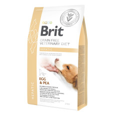 Сухой корм Brit GF VetDiet Dog Hepatic для собак, при болезни печени, с яйцом, горохом, бататом и гречкой, 2 кг