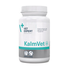 Vet Expert KalmVet Пищевая добавка, уменьшающая симптомы стресса у кошек и собак, 60 таб